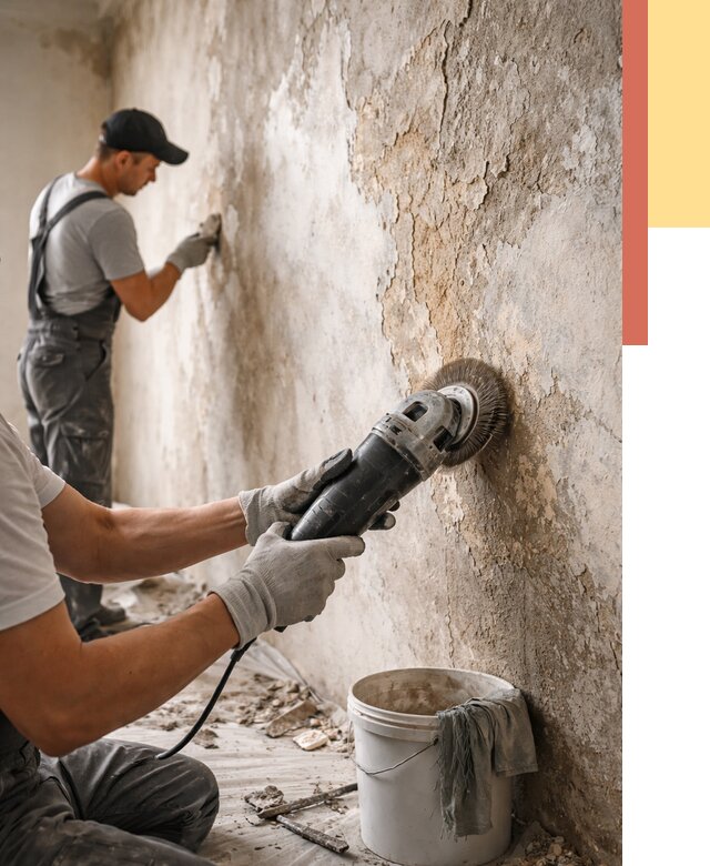 Снятие и удаление краски со стен в Шатуре от 2151 руб. — ОТДЕЛОЧНИК-Штр