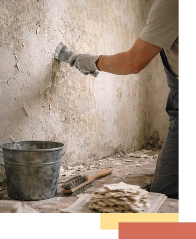 Удаление старой краски со стен в Шатуре качественно и быстро