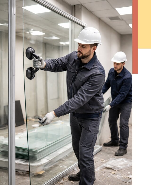 Демонтаж стеклянных перегородок в Шатуре от 3278 руб. — быстро и недорого | ОТДЕЛОЧНИК-Штр