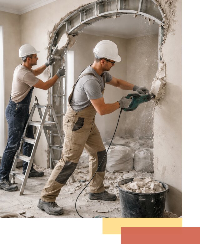 Демонтаж гипсокартонной арки в Шатуре быстро и аккуратно