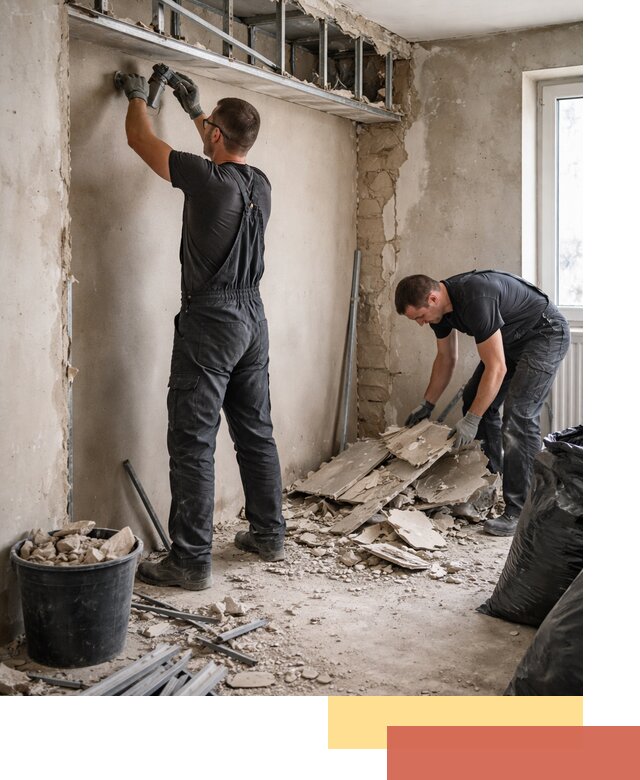 Демонтаж короба из гипсокартона в Шатуре быстро и аккуратно