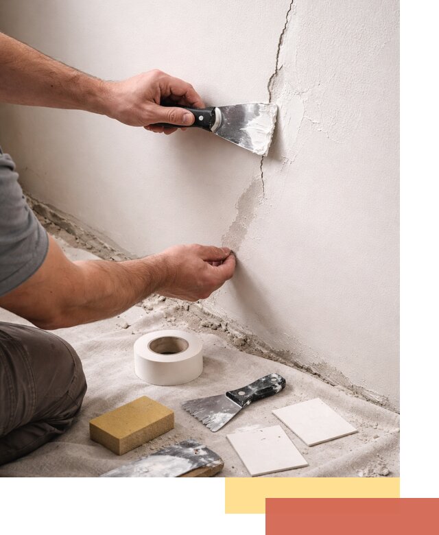Заделка трещин и сколов в стенах и потолках в Шатуре