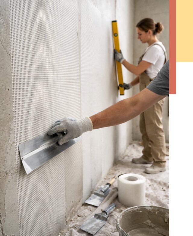 Армирование стен стеклосеткой в Шатуре от 3278 руб. под ключ | ОТДЕЛОЧНИК-Штр