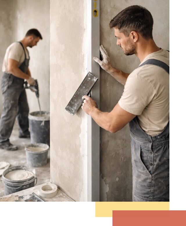 Выведение углов стен в Шатуре: монтаж и оштукатуривание