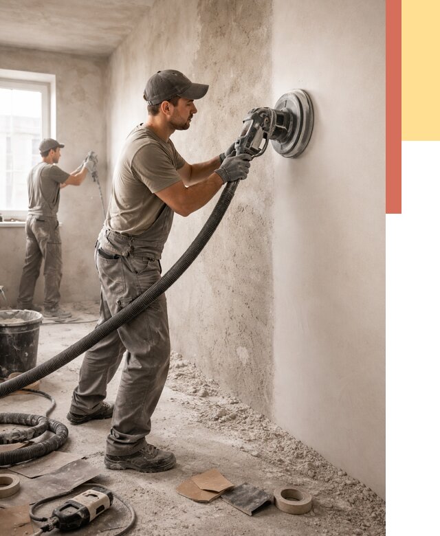 Шлифовка стен в Шатуре от 1229 руб/м2 — быстро и недорого | ОТДЕЛОЧНИК-Штр