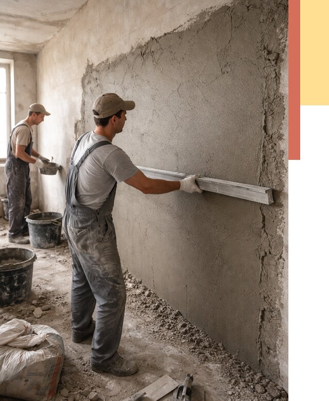 Цементная штукатурка стен в Шатуре от 4610 руб/м2 — быстро и недорого | ОТДЕЛОЧНИК-Штр