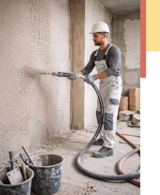 Машинная штукатурка стен в Шатуре под ключ от 6659 руб./м2 | ОТДЕЛОЧНИК-Штр