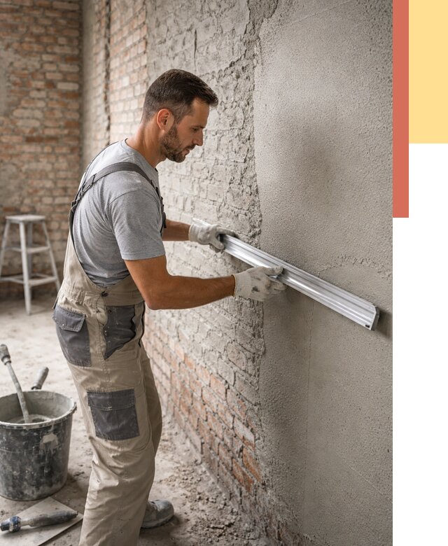 Штукатурка кирпичных стен в Шатуре от 4610 руб/м2 — быстро и недорого | ОТДЕЛОЧНИК-Штр