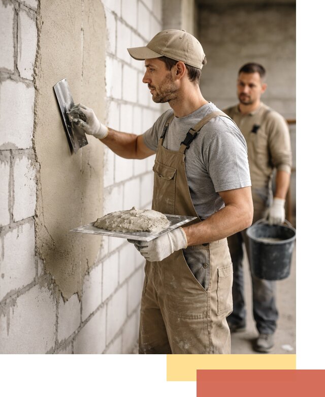 Штукатурка стен из газобетона в Шатуре под ключ