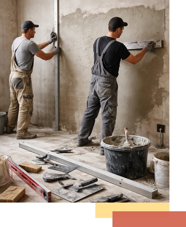 Профессиональная штукатурка стен под плитку в Шатуре