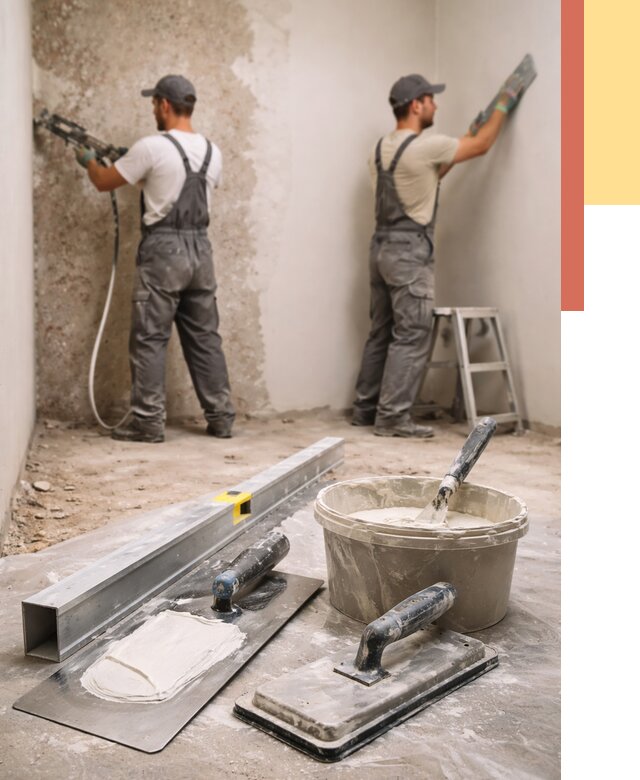 Штукатурка стен под обои в Шатуре от 4610 руб./м2 — выравнивание под обои | ОТДЕЛОЧНИК-Штр