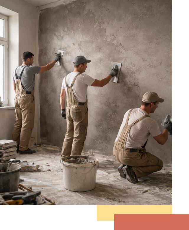 Декоративная штукатурка под бетон в Шатуре для стен и потолков