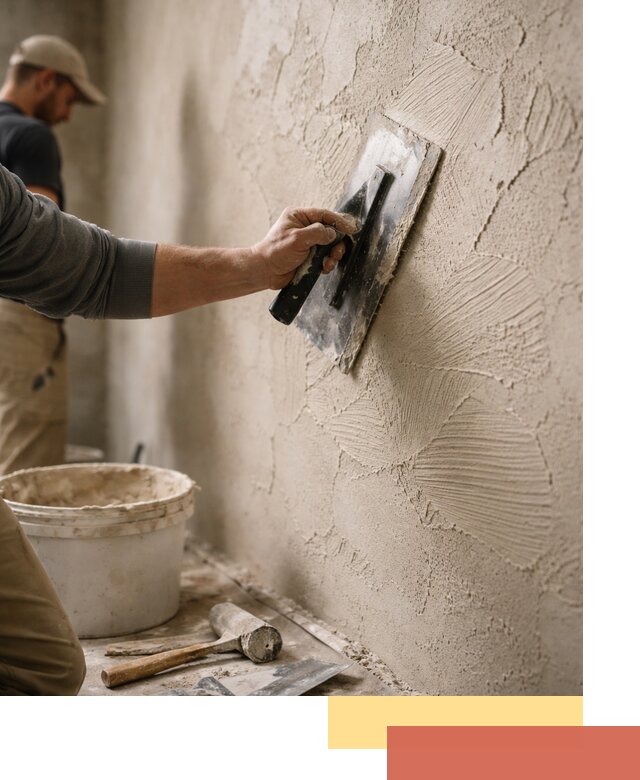 Фактурная штукатурка стен в Шатуре — монтаж, отделка, реставрация