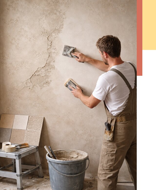 Ремонт декоративной штукатурки в Шатуре от 4610 руб. под ключ | ОТДЕЛОЧНИК-Штр