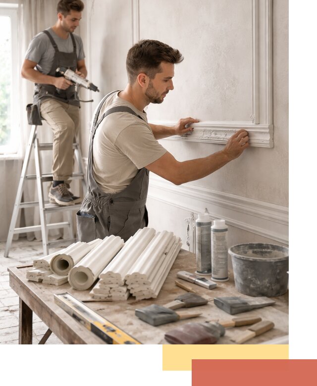 Монтаж лепнины на стены в Шатуре профессионально и качественно