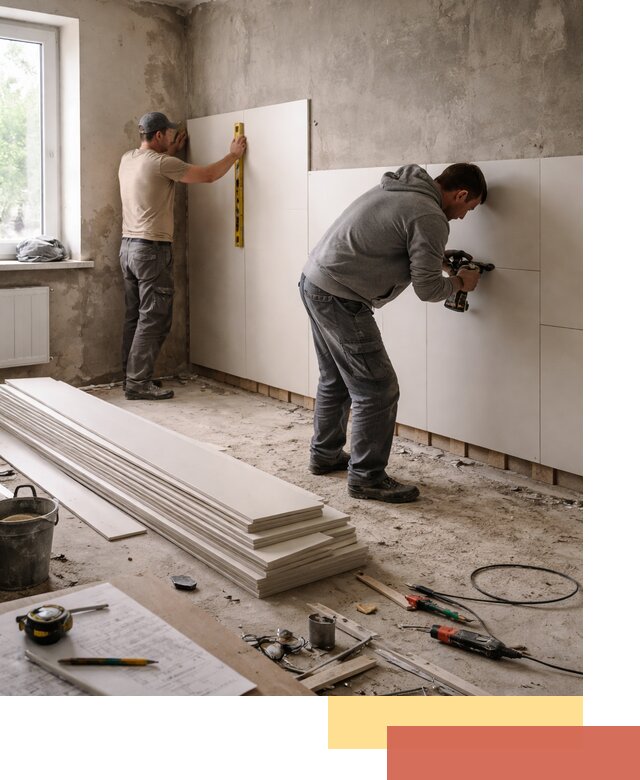 Монтаж ПВХ панелей на стены в Шатуре качественно и быстро