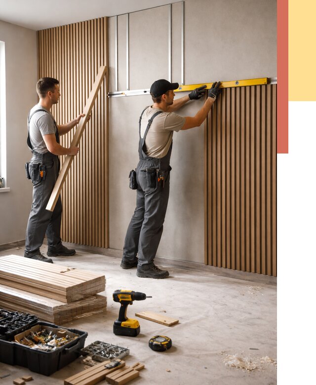 Монтаж реечных панелей на стены в Шатуре от 1229 руб. — быстро и недорого | ОТДЕЛОЧНИК-Штр