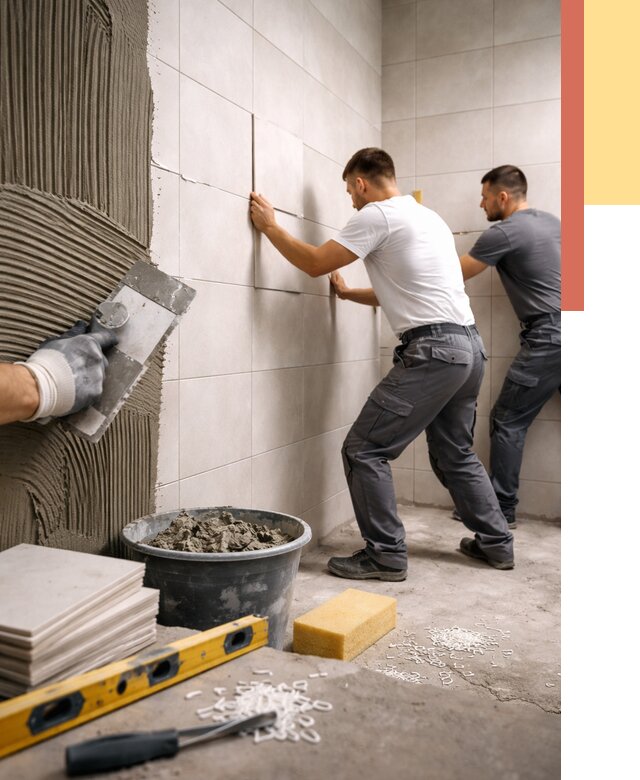 Укладка плитки на стены в Шатуре от 871 руб. — качественно и недорого | ОТДЕЛОЧНИК-Штр