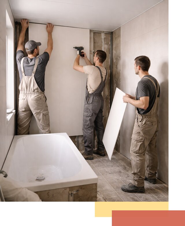 Отделка ванной панели ПВХ профессионально в Шатуре