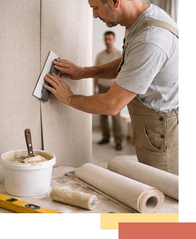 Поклейка текстильных обоев в Шатуре профессионально и аккуратно