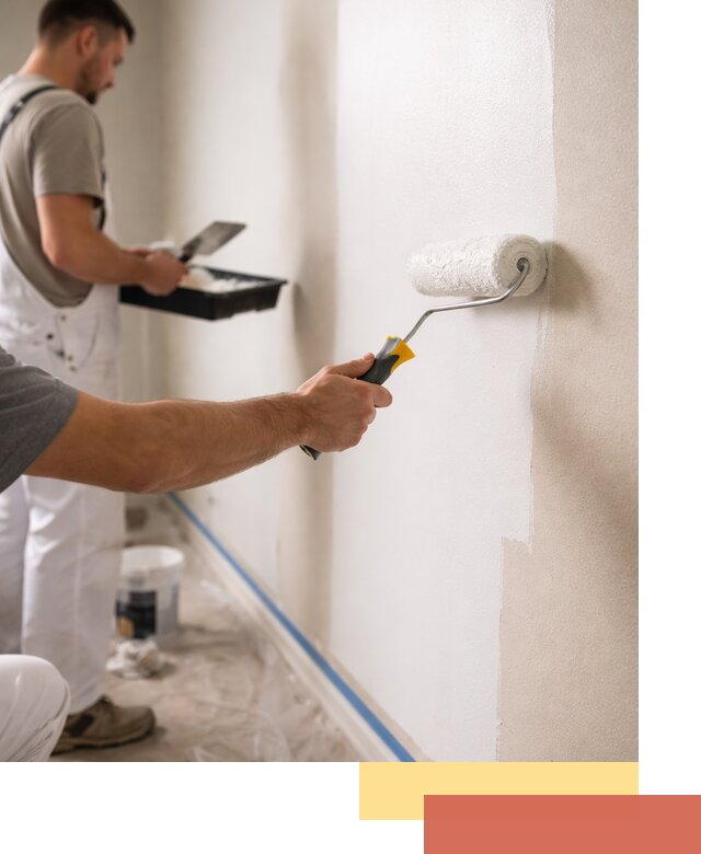 Покраска стен акриловой краской профессионально в Шатуре