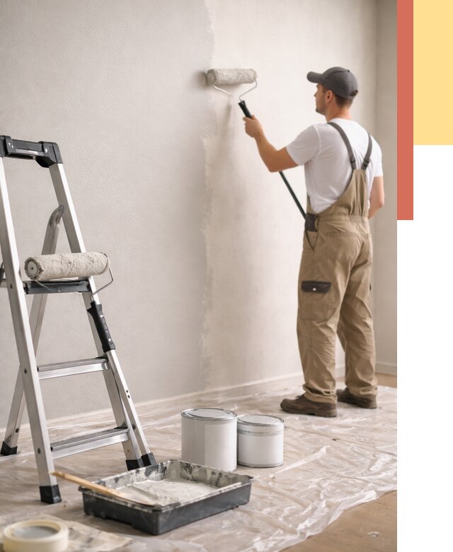 Покраска стен латексной краской в Шатуре от 4610 руб. за м2 | ОТДЕЛОЧНИК-Штр