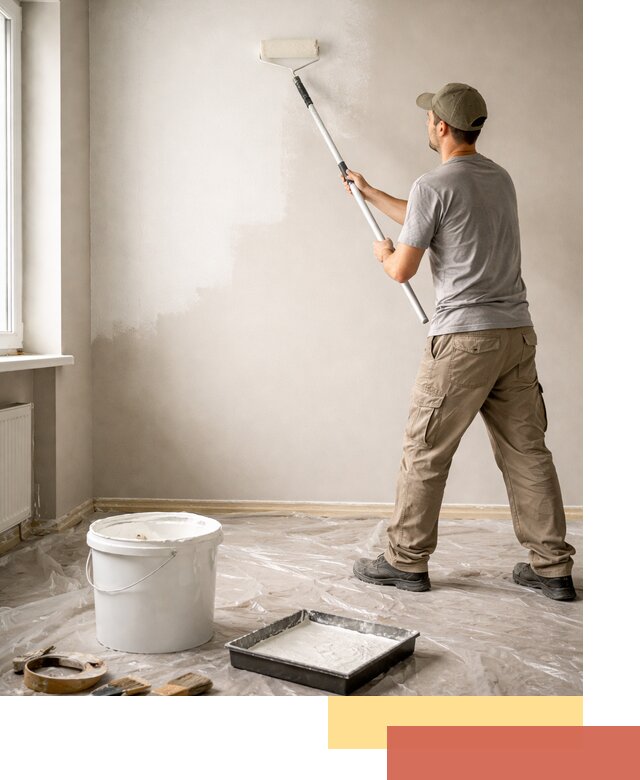 Покраска стен латексной краской в Шатуре качественно и быстро