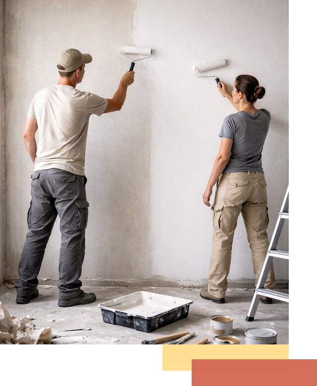 Окраска стен по стеклохолсту в Шатуре качественно и долговечно