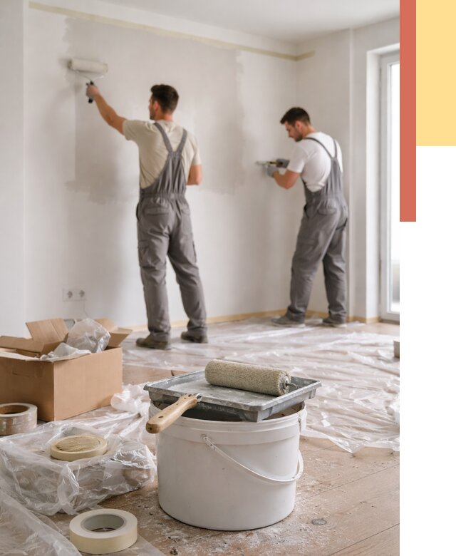 Покраска стен в квартире в Шатуре от 2561 руб/м2 — быстро и недорого | ОТДЕЛОЧНИК-Штр