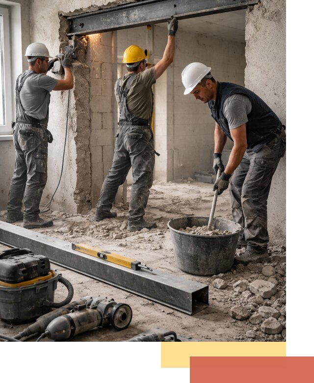 Создание проемов в стенах и несущих конструкциях в Шатуре