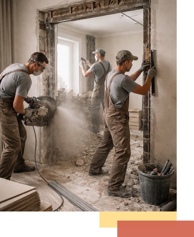 Расширение дверного проема под установку новой двери в Шатуре