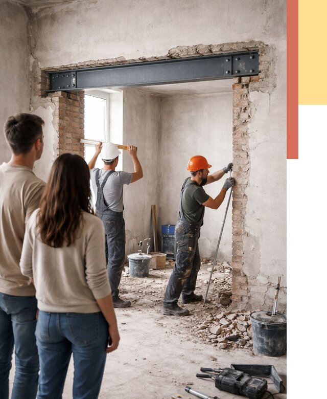 Усиление проема в стене в Шатуре от 9732 руб. — усиление дверного проема металлоконструкцией | ОТДЕЛОЧНИК-Штр