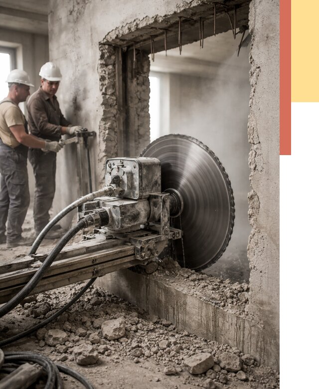 Алмазная резка проемов в Шатуре от 4610 руб. быстро и недорого | ОТДЕЛОЧНИК-Штр