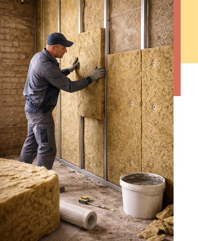 Утепление стен минватой в Шатуре от 1383 руб./м2 — недорого и быстро | ОТДЕЛОЧНИК-Штр