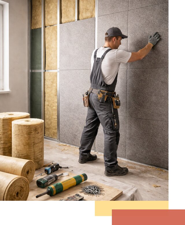 Профессиональная шумоизоляция стен в Шатуре для квартиры и офиса