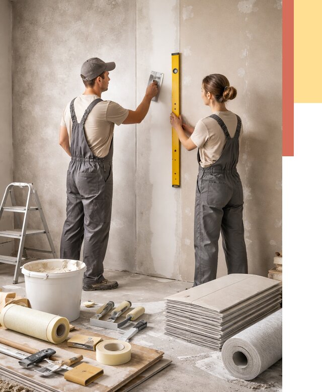 Отделка стен в Шатуре от 1537 руб/м² — недорого, быстро, под ключ | ОТДЕЛОЧНИК-Штр