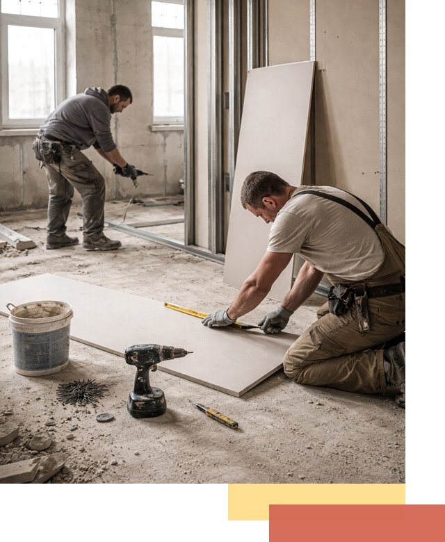 Кладка перегородок из ПГП под ключ в Шатуре