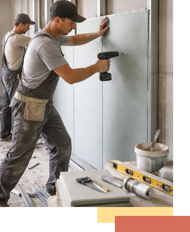 Кладка влагостойких перегородок ПГП в Шатуре