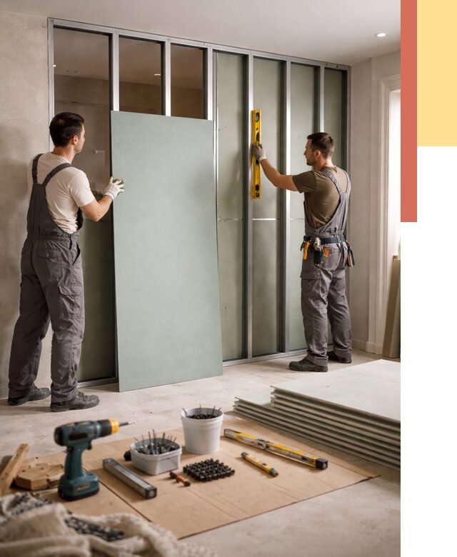 Перегородка из влагостойкого гипсокартона в Шатуре от 4917 руб. — монтаж под ключ | ОТДЕЛОЧНИК-Штр