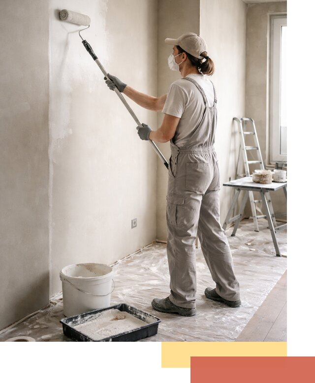 Покраска перегородок из гипсокартона в Шатуре качественно и недорого