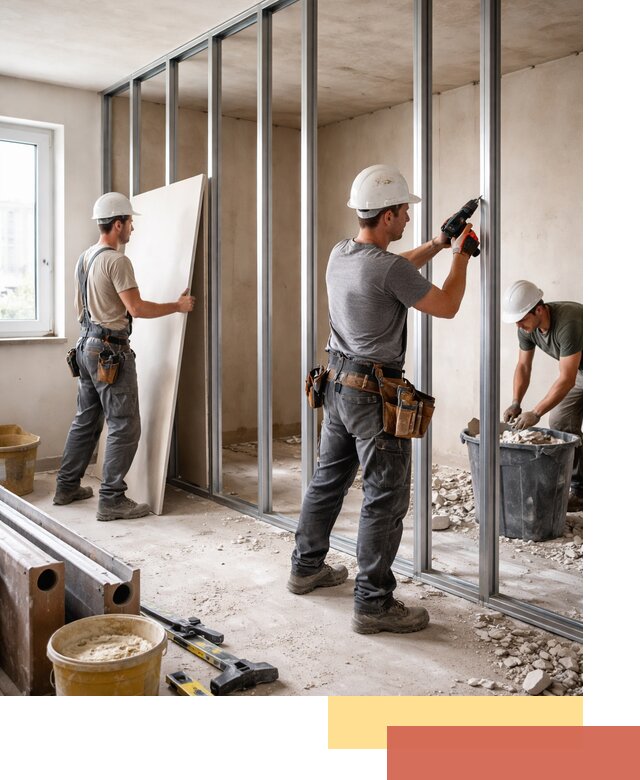 Перенос гипсокартонной перегородки в Шатуре профессионально и быстро