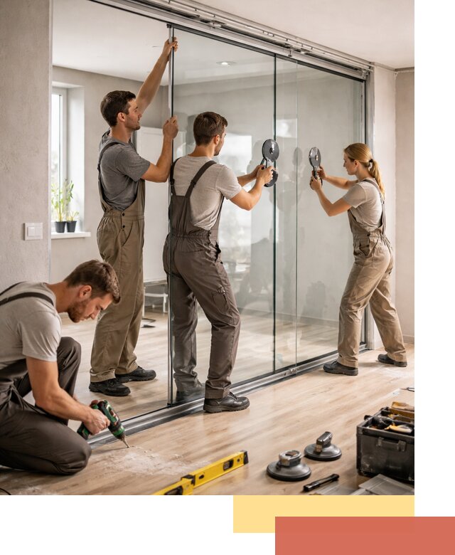 Изготовление стеклянных перегородок на заказ в Шатуре