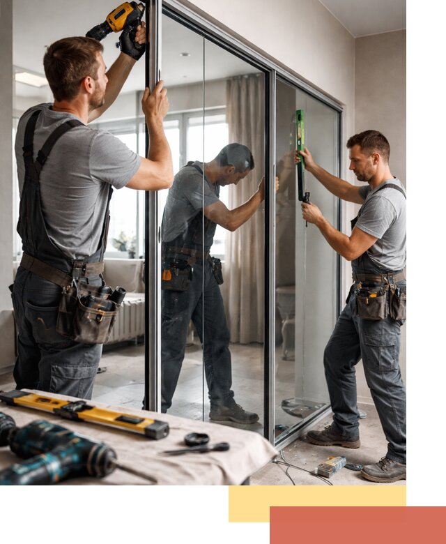 Каркасные стеклянные перегородки под ключ в Шатуре