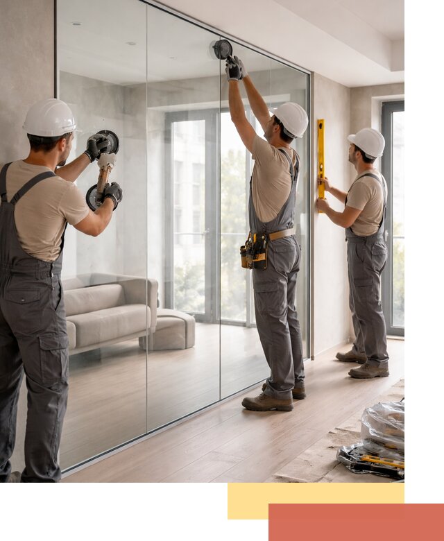 Перегородки из закаленного стекла в Шатуре для офисов и квартир