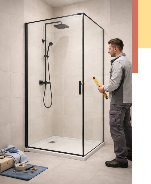 Стеклянные перегородки для душа в Шатуре от 12805 руб. | Монтаж под ключ — ОТДЕЛОЧНИК-Штр