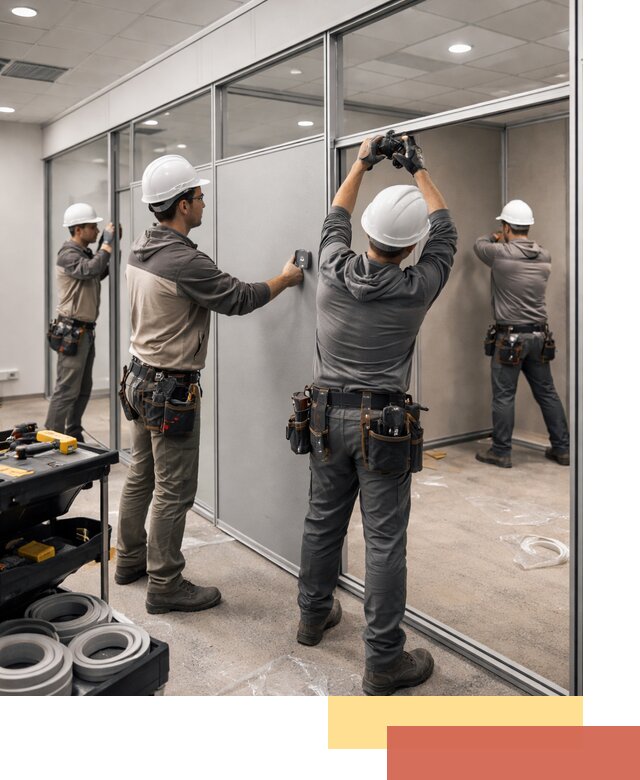 Мобильные офисные перегородки под ключ в Шатуре