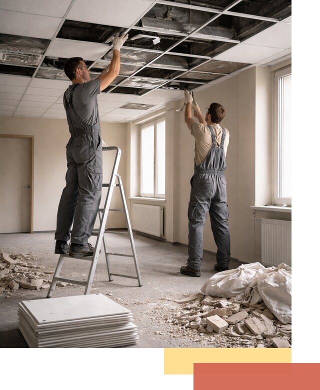 Демонтаж потолков Армстронг профессионально в Шатуре