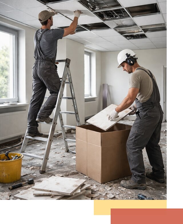 Демонтаж потолочной плитки в Шатуре быстро и аккуратно