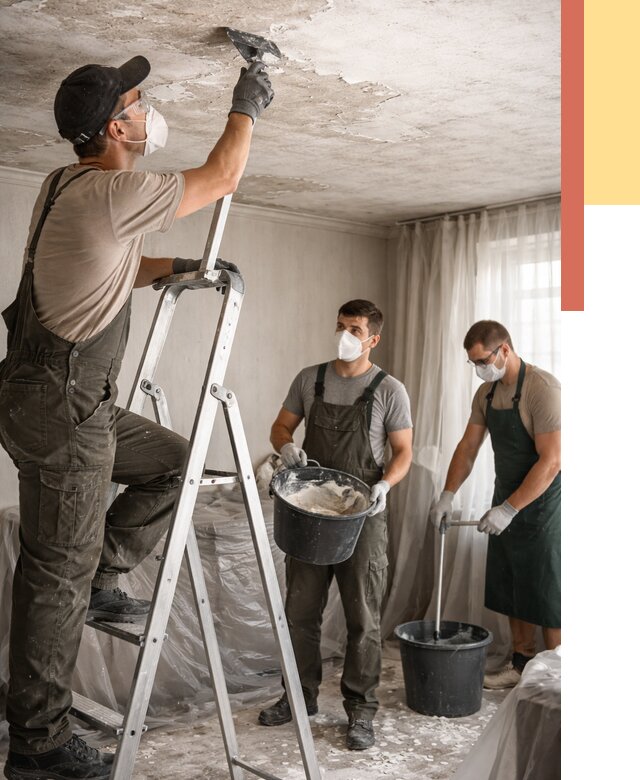 Удаление побелки с потолка в Шатуре от 2561 руб. быстро и недорого | ОТДЕЛОЧНИК-Штр