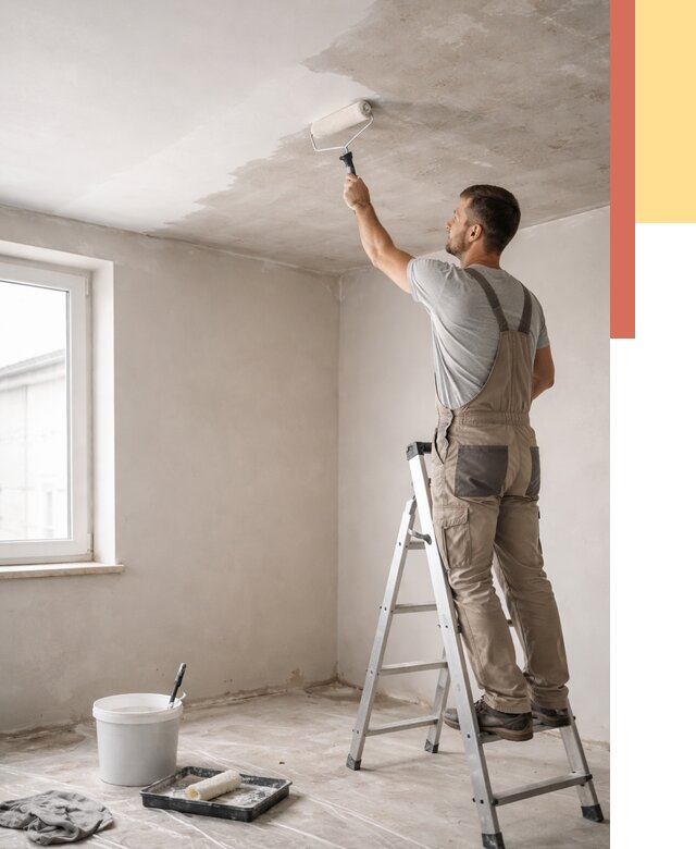 Грунтовка потолка в Шатуре от 2561 руб. — быстро и недорого | ОТДЕЛОЧНИК-Штр